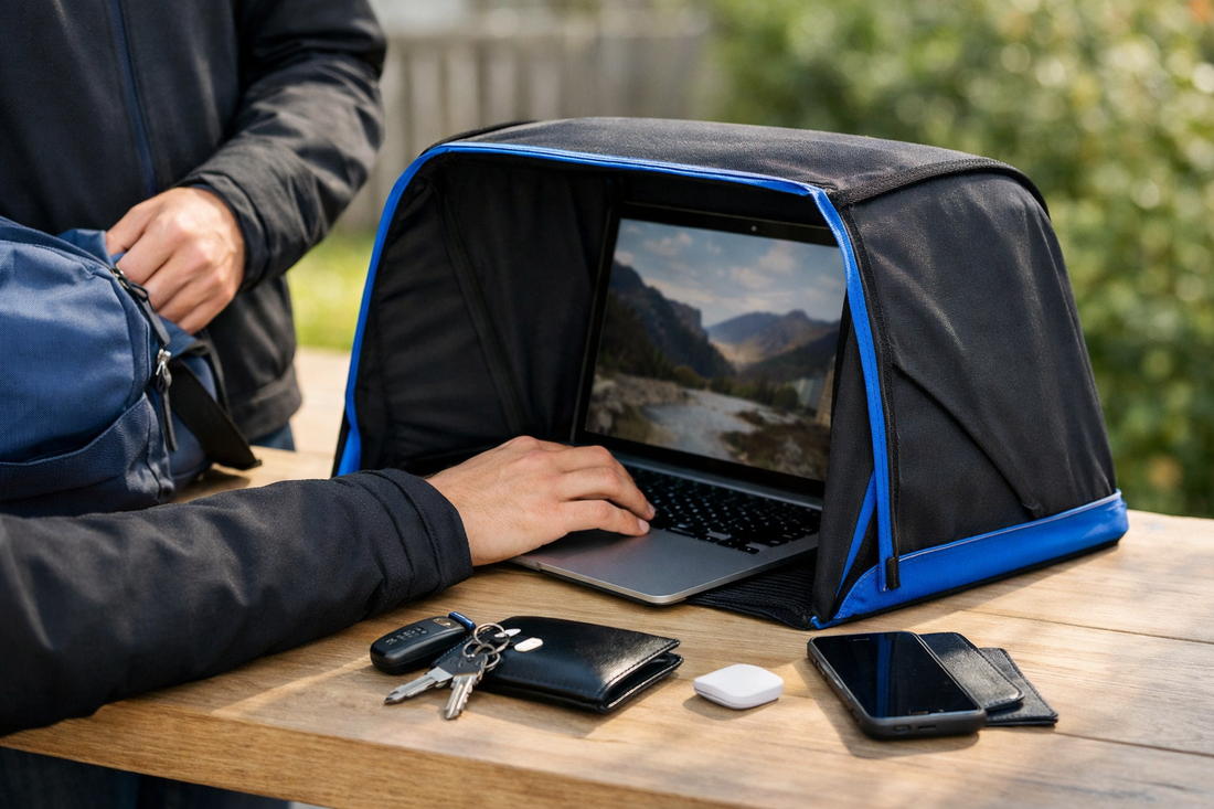 Generated lifestyle image for Best Laptop Tent