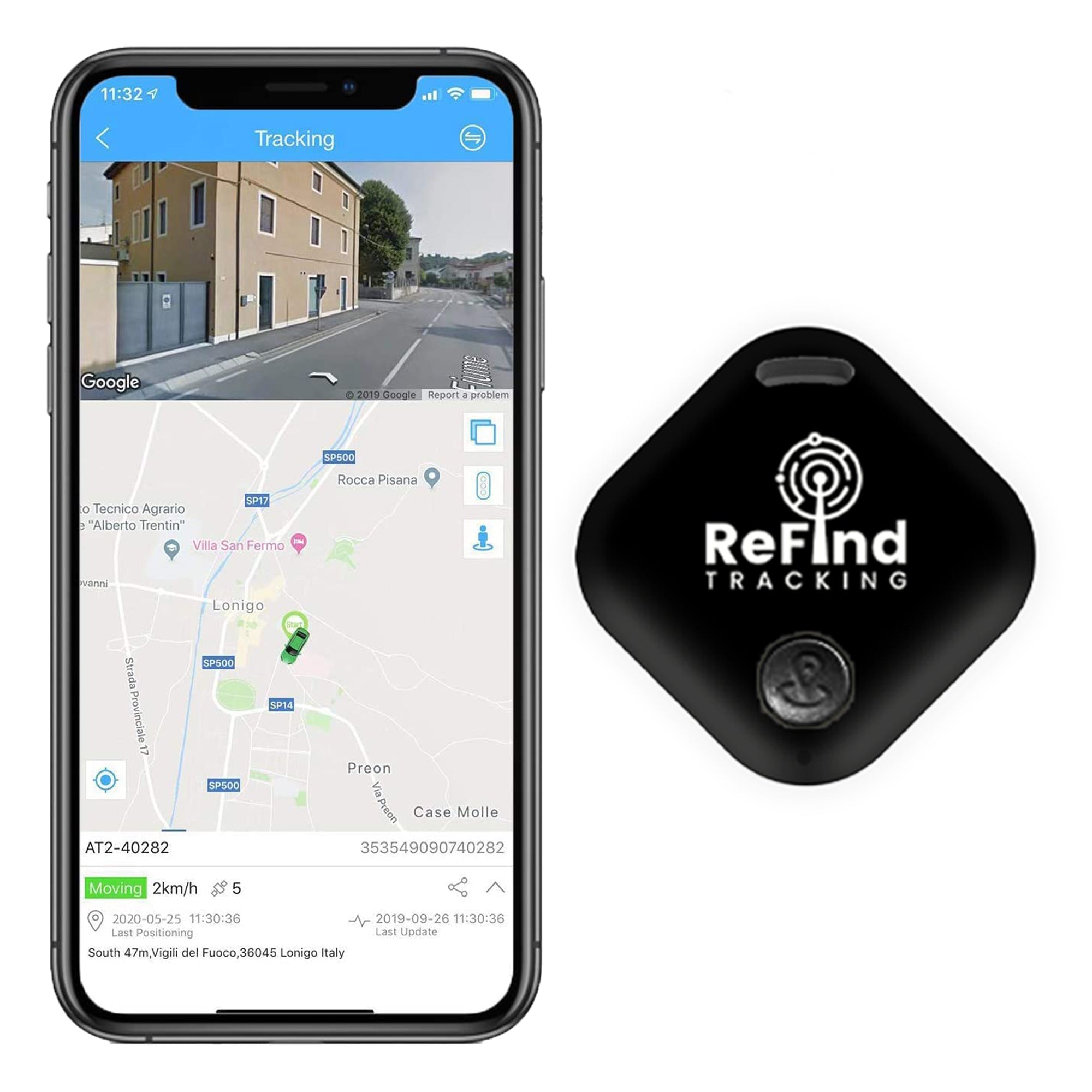 Bluetooth Tag Tracker | Black ReFind R4 Smart Tracker | ReFind