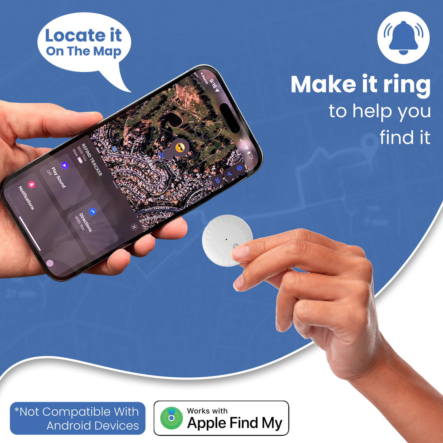 ReFind Air Tracker for IOS (Apple Certified)