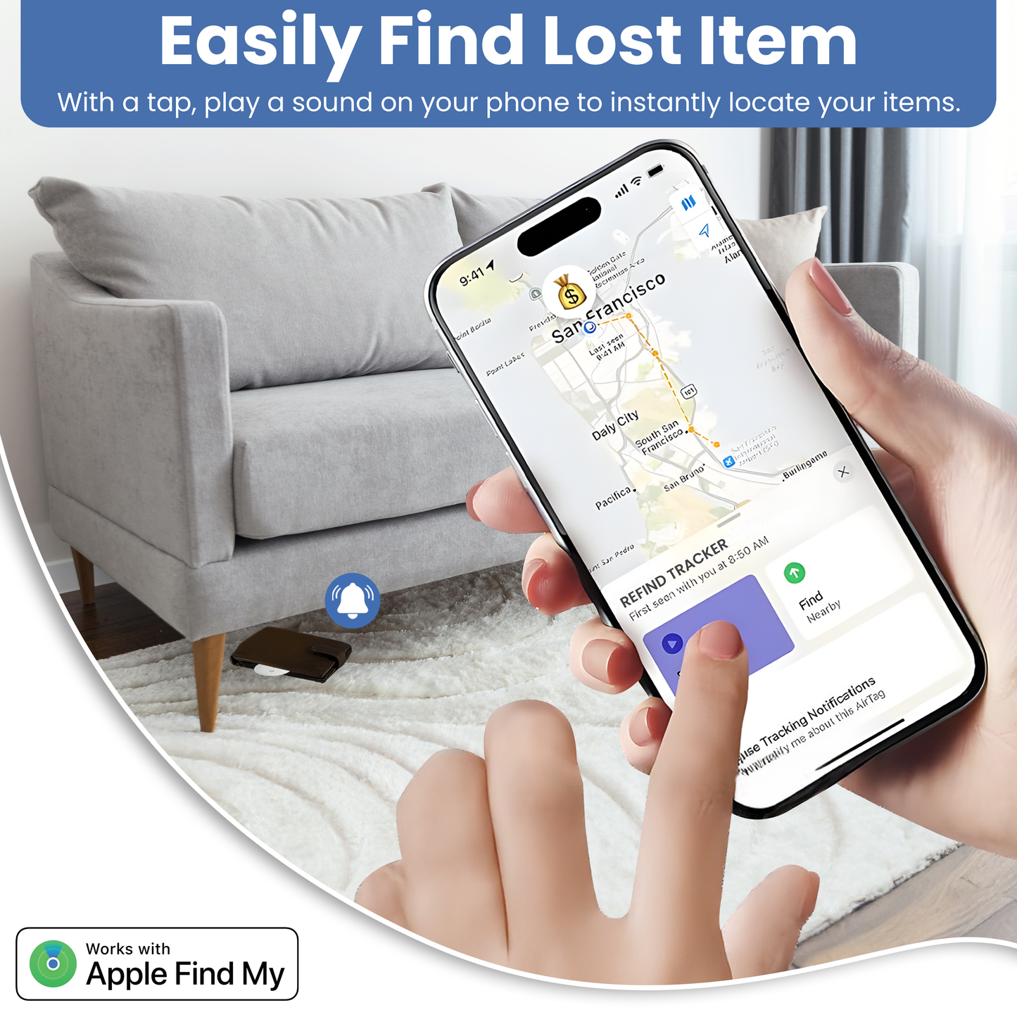 ReFind Air Tracker for IOS (Apple Certified)