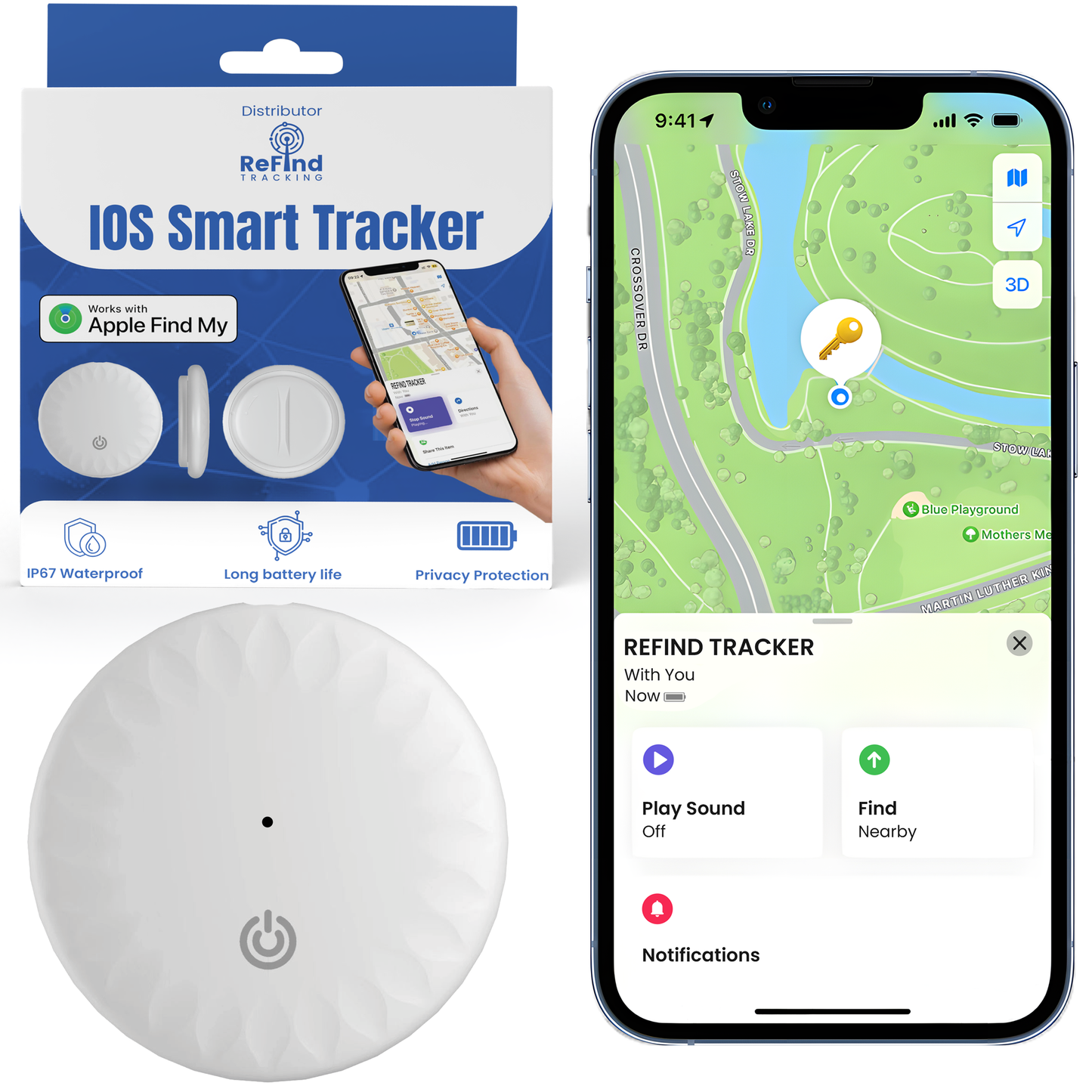 ReFind Air Tracker for IOS (Apple Certified)