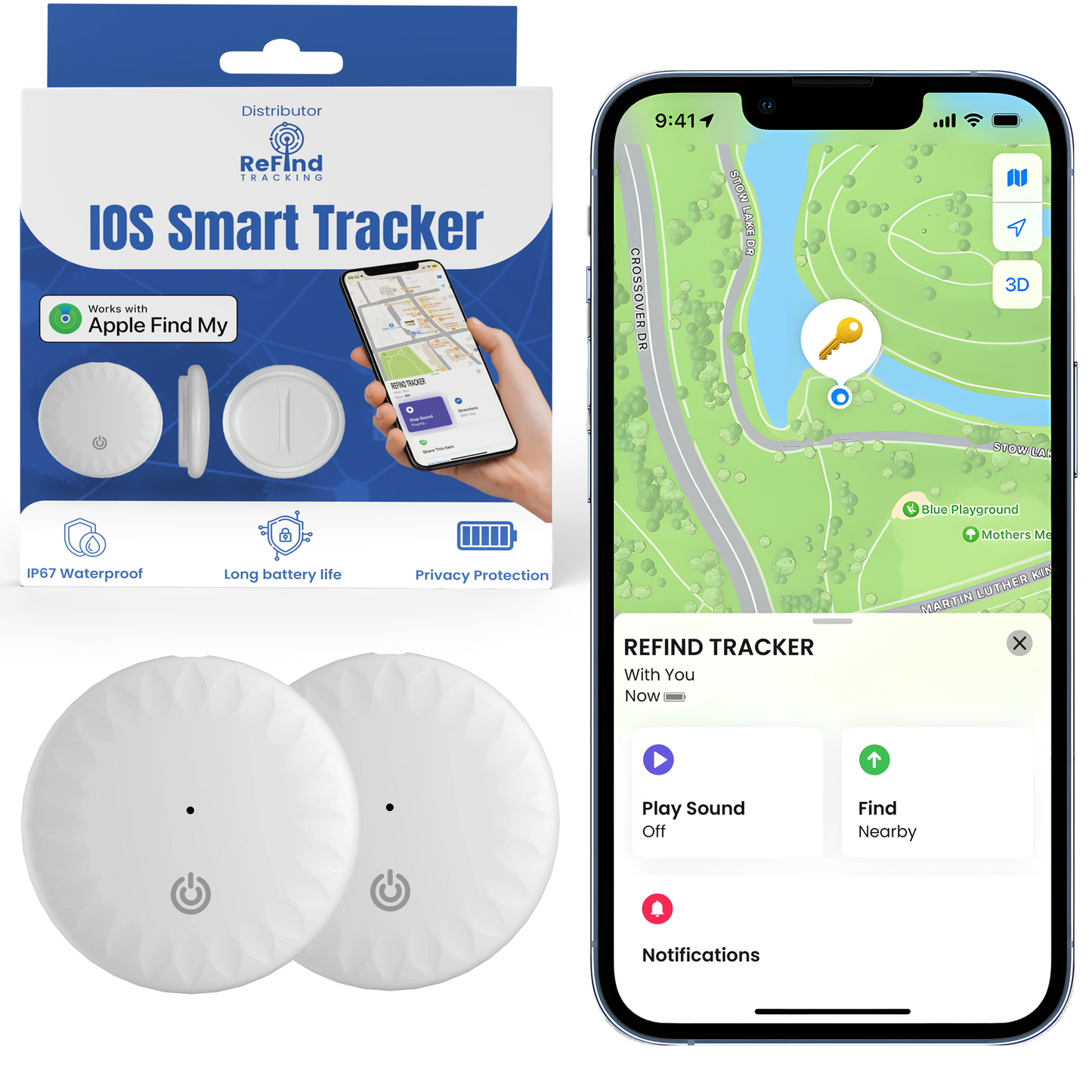 ReFind Air Tracker for IOS (Apple Certified)