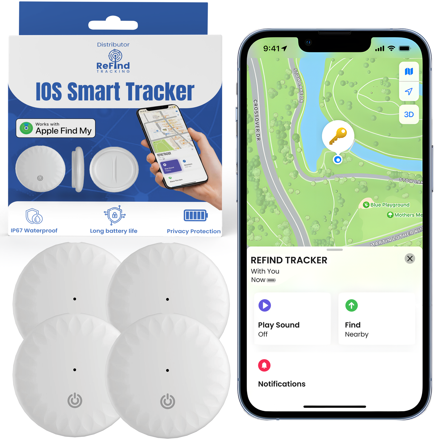 ReFind Air Tracker for IOS (Apple Certified)